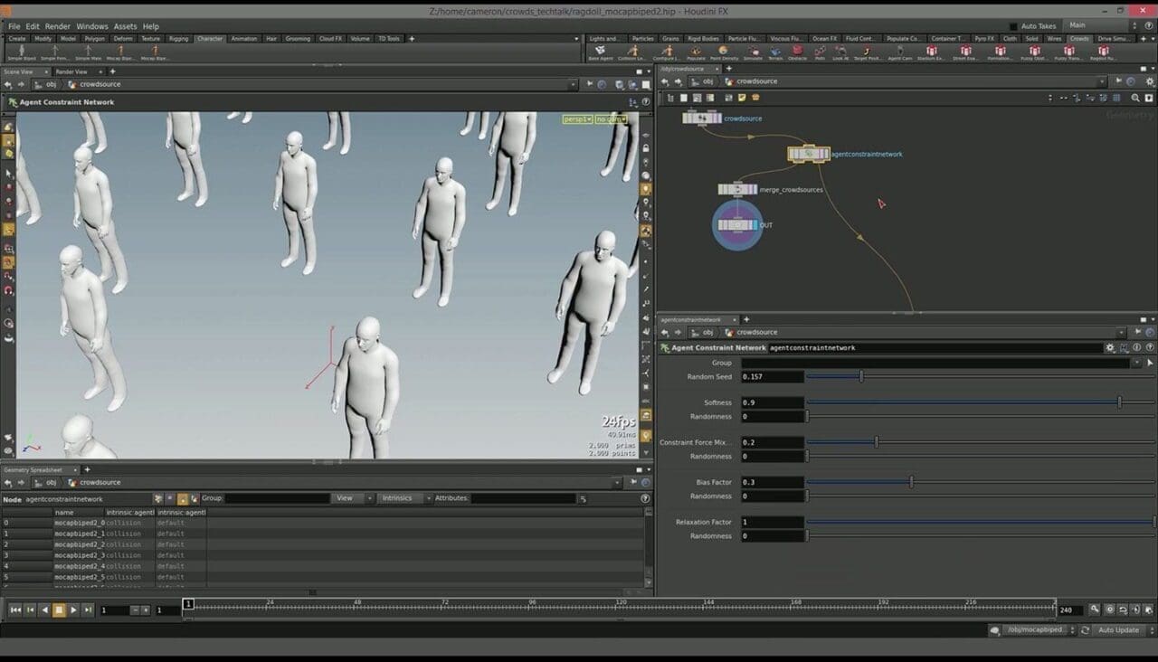 Curso Online Houdini Crowds | Creación y Simulación de Multitudes *OFERTÓN 20%
